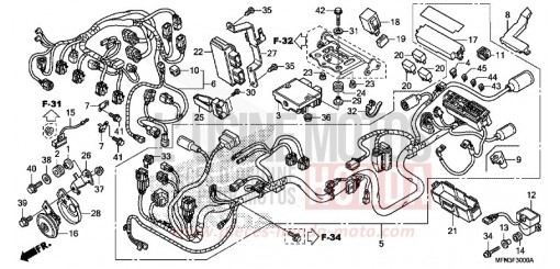 FAISCEAU DES FILS CB1000RAD de 2013